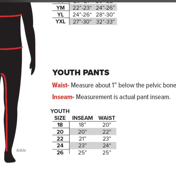 Youth fly racing pants Sz 26 - Picture 9 of 9